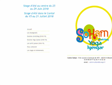 Tablet Screenshot of centresoham.fr